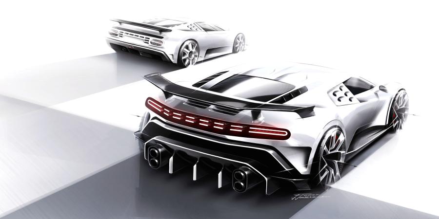Эскиз Bugatti Centodieci 2019 года  (фото 45 из 48)